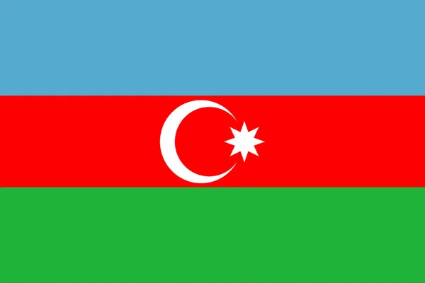 Signo Fondo Bandera Azerbaiyán Ilustrador — Vector de stock