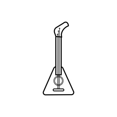 Balalaika müzik aleti ikonu. Krep haftası