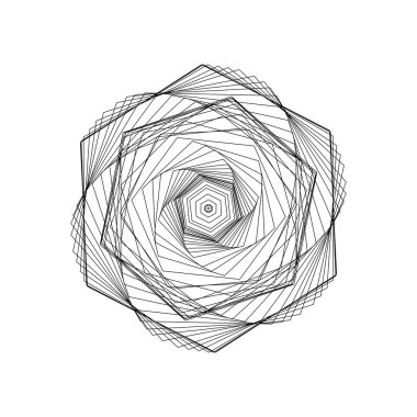 Hexagon mesh background. thin lines