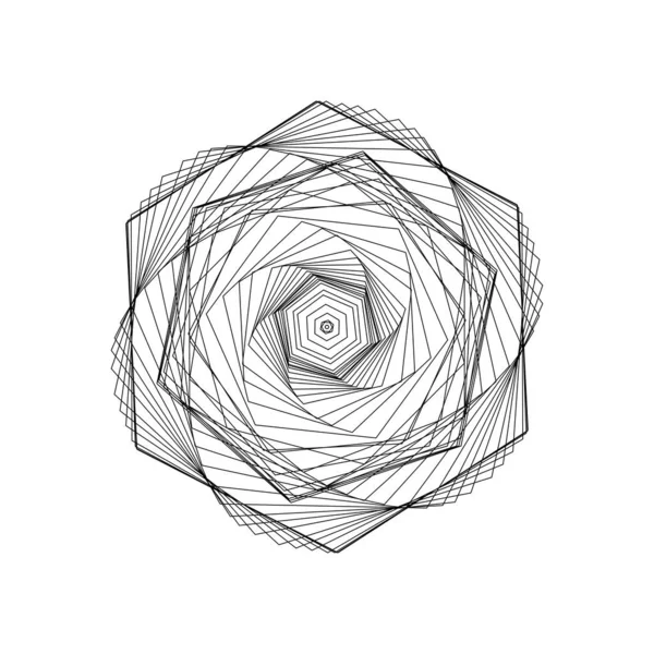 Hexagon Mesh Background Thin Lines — Stock vektor