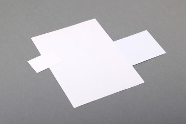 boş temel ileti örneği. düz Antetli Kağıt, kartvizit, zarf