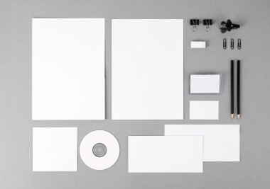 boş görsel kimlik. Antetli Kağıt, kartvizit, zarf, fo