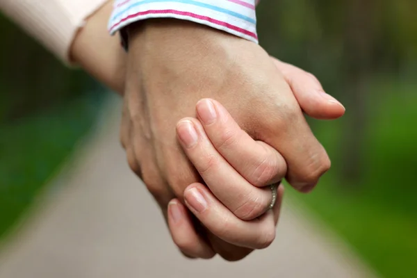 Anläggningen händer — Stockfoto