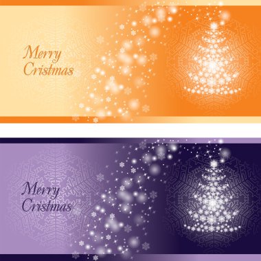 Yeni yıl arka plan-kartpostal ile kar taneleri