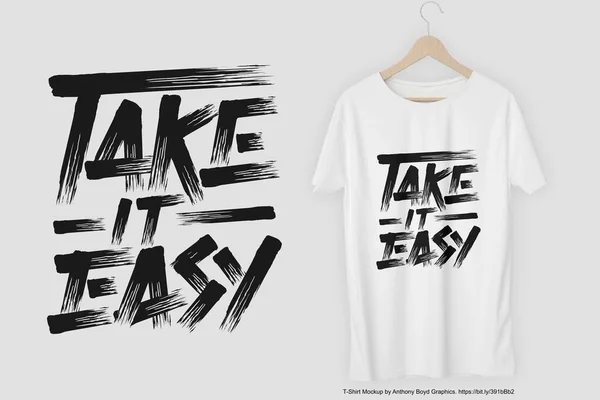 Este Diseño Take Easy Quote Perfecto Para Imprimir Comercializar Puede — Archivo Imágenes Vectoriales