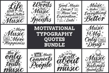 MOTIVATIONAL TYPOGRAPHY QUOTES BUNDLE VOL. 1