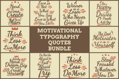 MOTIVATIONAL TYPOGRAPHY QUOTES BUNDLE VOL. 5