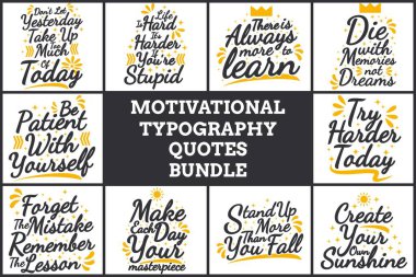 MOTIVATIONAL TYPOGRAPHY QUOTES BUNDLE VOL. 3