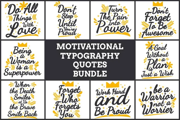 MOTIVATIONAL TYPOGRAPHY QUOTES BUNDLE VOL. 4
