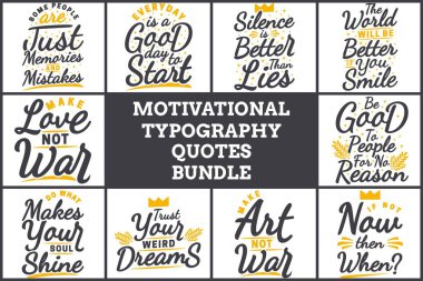 MOTIVATIONAL TYPOGRAPHY QUOTES BUNDLE VOL. 6