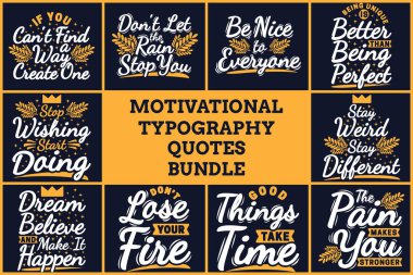 MOTIVATIONAL TYPOGRAPHY QUOTES BUNDLE VOL. 7