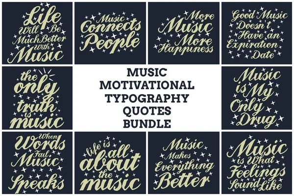 MUSIC TYPOGRAPHY QUOTES BUNDLE VOL. 1