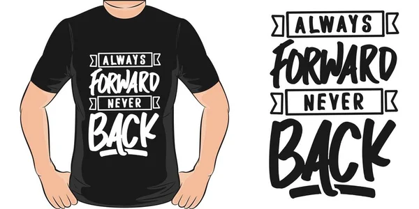 Immer Vorwärts Nie Zurück Motivation Typografie Zitat Shirt Design — Stockvektor