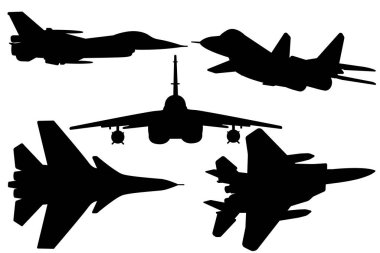 Beyaz arka planda kara silueti olan bir muharebe askeri..