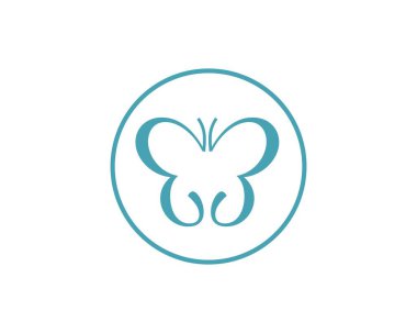 Basit E kelebek simgesi