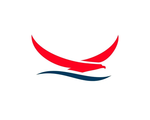 Águia Vetor Logotipo Abstrato —  Vetores de Stock