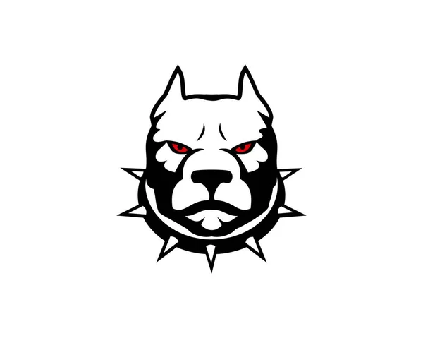 Anggry Εικονογράφηση Λογότυπο Κεφαλής Σκύλου Εικονογράφηση Αρχείου