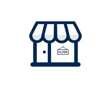 Pazar simgesi vektörünü kapat