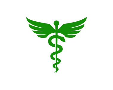 Caduceus yeşil renk logosu