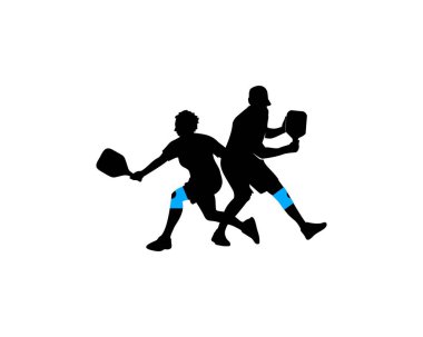 çift turşu topu vektör logosu