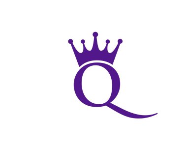 Q ve Kraliçe mor harfi.