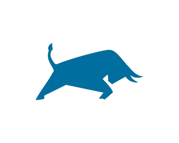 Bizon Spustit Ploché Logo — Stockový vektor