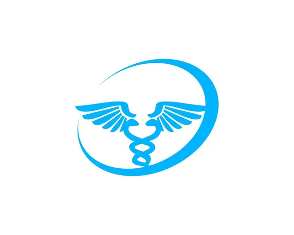 Medizinisches Caduceus Logo Abstrakt — Stockvektor