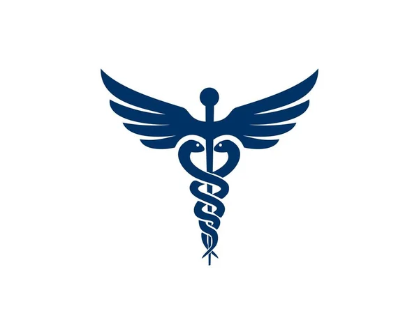 Caduceus Modernes Medizinisches Logo — Stockvektor