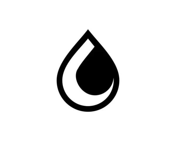 Падение Масла Простой Логотип — стоковый вектор
