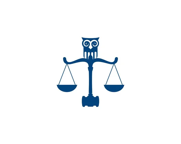 Икона Логотипа Совы Адвоката — стоковый вектор