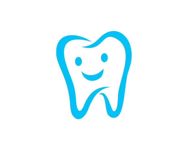 Sonrisa Línea Dental Logo Simple — Archivo Imágenes Vectoriales