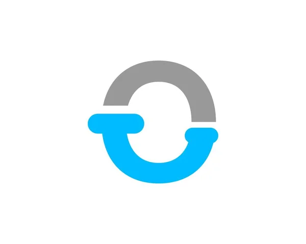 Enkelt Leende Logotyp — Stock vektor