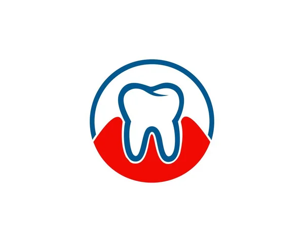 Proste Doustne Logo Wektora Dentystycznego — Wektor stockowy
