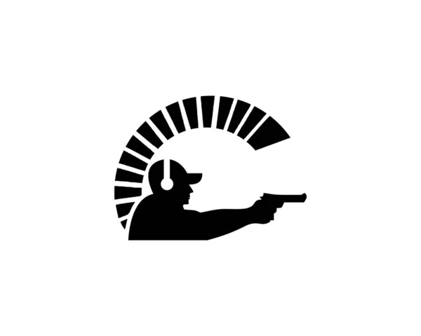 Savaşçı silah logosu vektörü