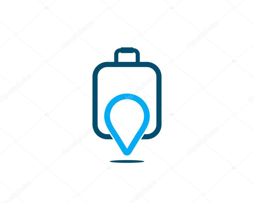 travel logo bags and pin location