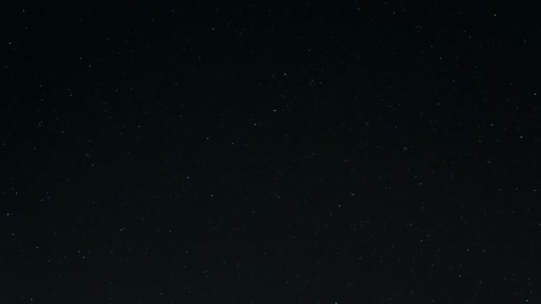 星场旋转在深夜里的运动 宇宙外太空科学 — 图库视频影像