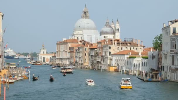 Wenecja Włochy Sierpień 2022 Widok Kanał Panoramy Wenecji Mostu Widokowego — Wideo stockowe