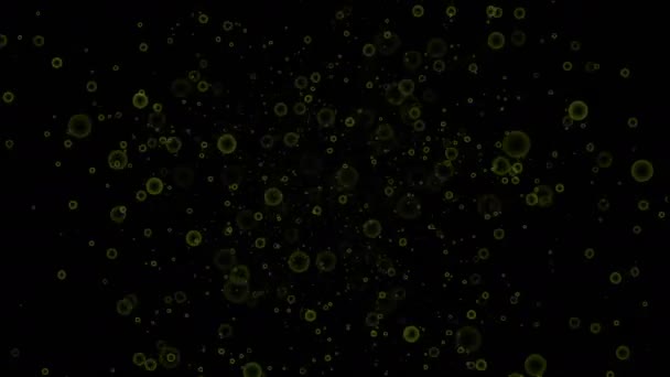 Κύκλοι Φυσαλίδες Έκρηξη Βρόχο Δημιουργική Κίνηση Γραφικών Animation Φόντο — Αρχείο Βίντεο