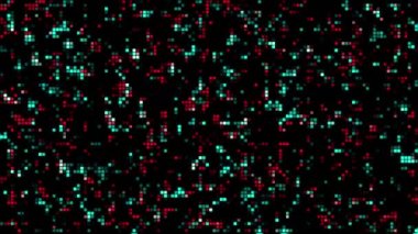 Çok renkli fayanslar yaratıcı hareket grafik animasyon arka planı, 4k