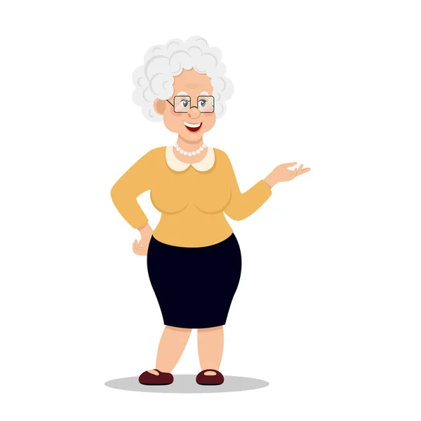Vecteur des personnes âgées — Image vectorielle