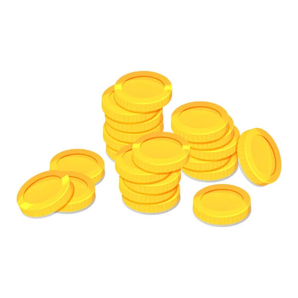 Cartoon gold treasure — Stock Vector