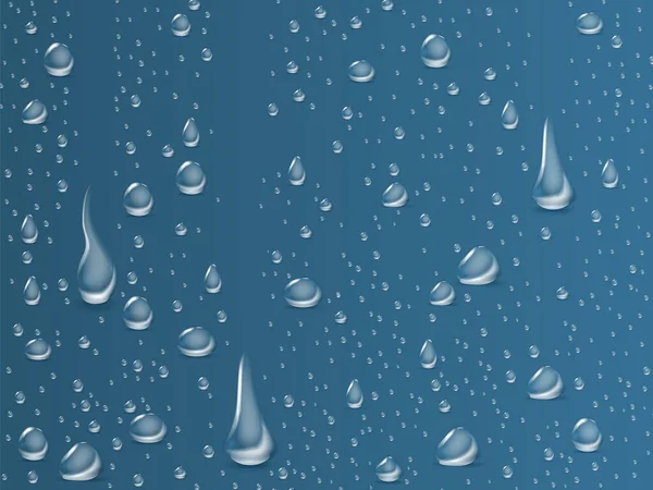 Krople wody kondensacyjne — Wektor stockowy