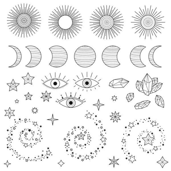 Magic celestial icons