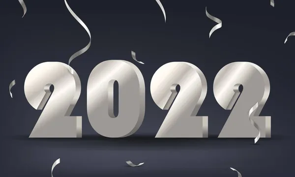 Año Nuevo 2022 vector — Archivo Imágenes Vectoriales