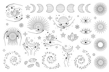 Sihirli gökyüzü simgeleri