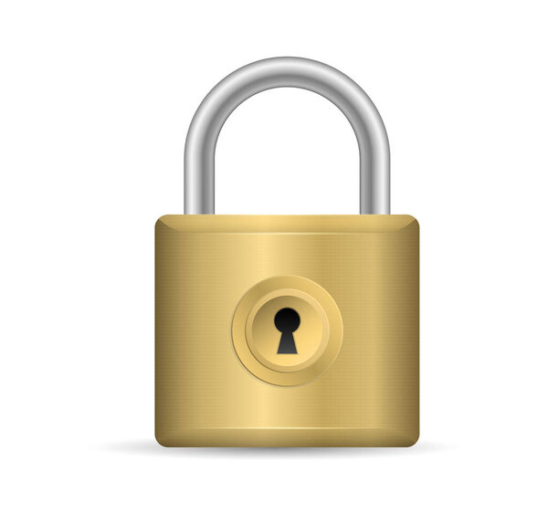 Вектор золотых замочек