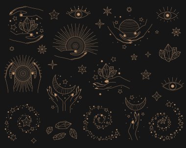 Sihirli gökyüzü simgeleri