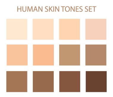 beige color palette set clipart