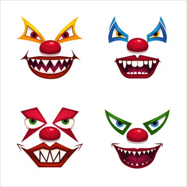 Ürkütücü palyaço yüzü