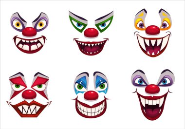 Ürkütücü palyaço yüzü